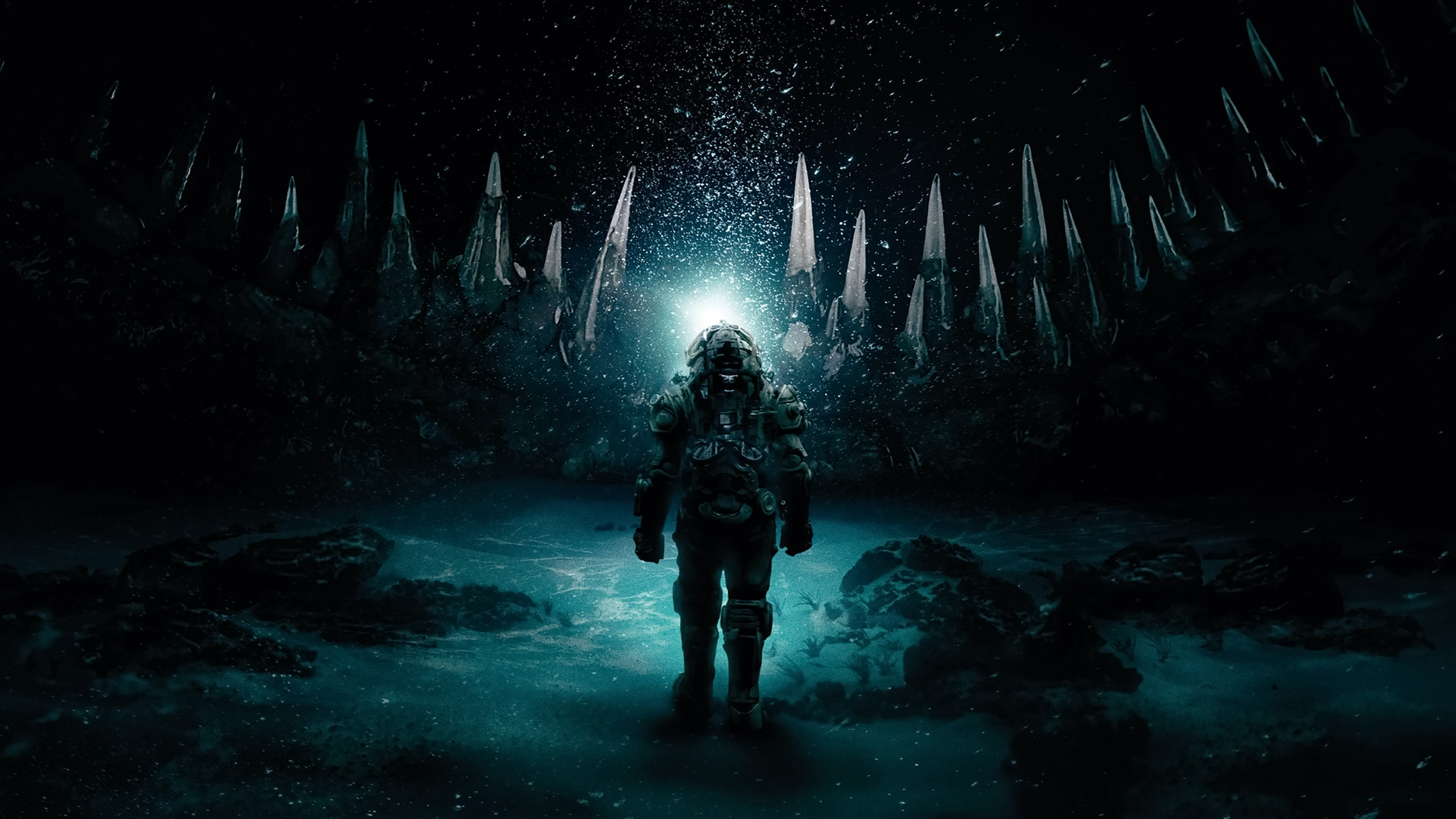 Underwater scene photo
