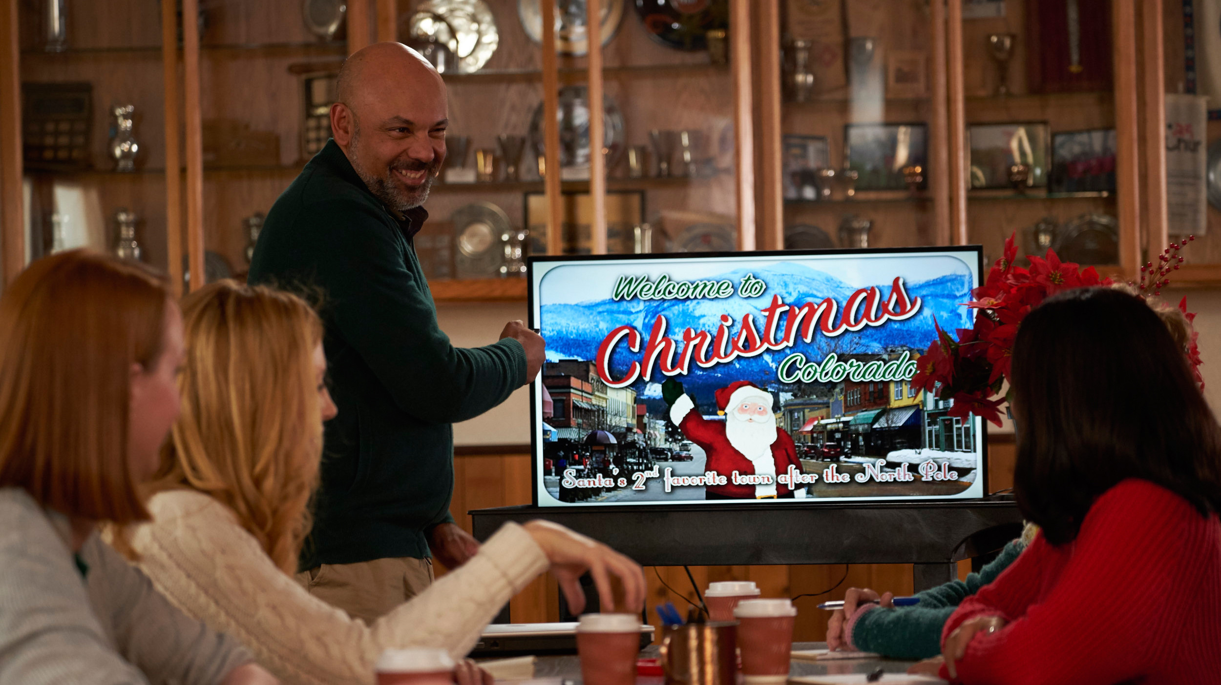 Welcome to Christmas scene photo